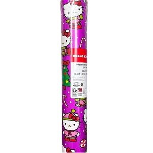 HELLO KITTY Christmas Purple Holiday GIFT Wrapping Paper 100sq ft